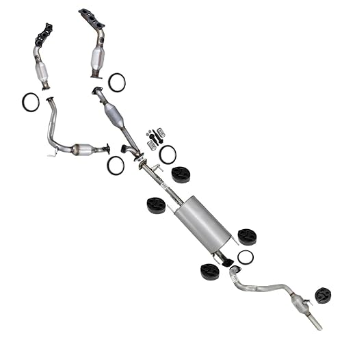 Exhaust Manifold, Catalytic, Muffler, TailPipe Kit Compatible for 2003-2009 Toyota 4Runner 4.0L | EPA-Approved | Stainless Steel | Northeastern Exhaust | Includes Gaskets and Bolt Kit