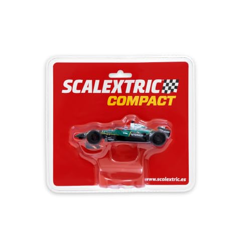 SCALEXTRIC - Vehículo de Carreras Compact - Coche Slot - Escala 1:43 (Formula 1 - Aston Martin #14)