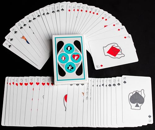 Iconoglyph American Sign Language Playing Cards | ASL Handshapes, Standard Size Deck - Learn ASL While Having Fun!