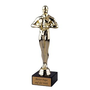 Geschenke-Fabrik Pokal mit der opschrift Bester Papa auf der Welt – Voor vaders en opa’s – winnaarsfiguur Viktor als…