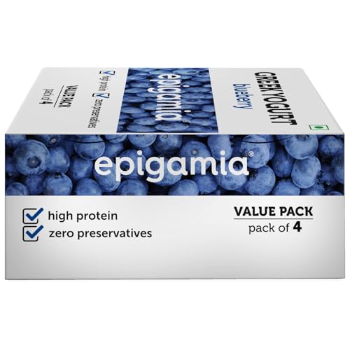 Image of Epigamia Blueberry Greek Yogurt 85Gms (Pack of 4)