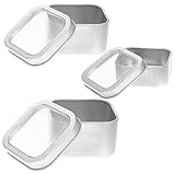 Boîtes à bougies : fabriquées à partir de matériaux sélectionnés, difficiles à déformer et à endommager, réutilisables, de la taille d'une boîte ou d'une boîte de rangement, pots à bougies avec couvercle