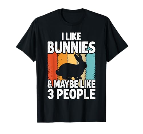 Image of Like Bunnies And Maybe Like 3 People Bunny Rabbit Retro Men T-Shirt