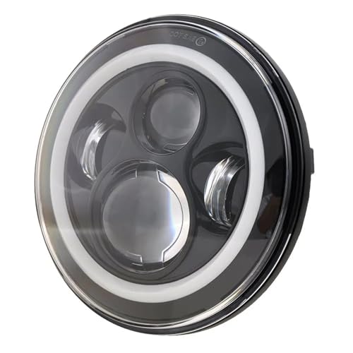 Phare LED universel noir de 7 pouces pour remplacer un éclairage moto ou 4X4 faiblard