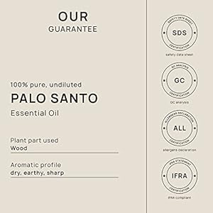 VINEVIDA Palo Santo Essential Oil 4 oz - Undiluted Palo Santo Oil 4 oz - DIY Candle Scents for Candlemaking - Bulk Essential Oil for Soap Making Safe for Skin VINEVIDA Palo Santo Essential Oil 4 oz Undiluted Palo Santo Oil 4 oz DIY Candle Scents for Candlemaking Bulk Essential Oil for Soap Making Safe for Skin