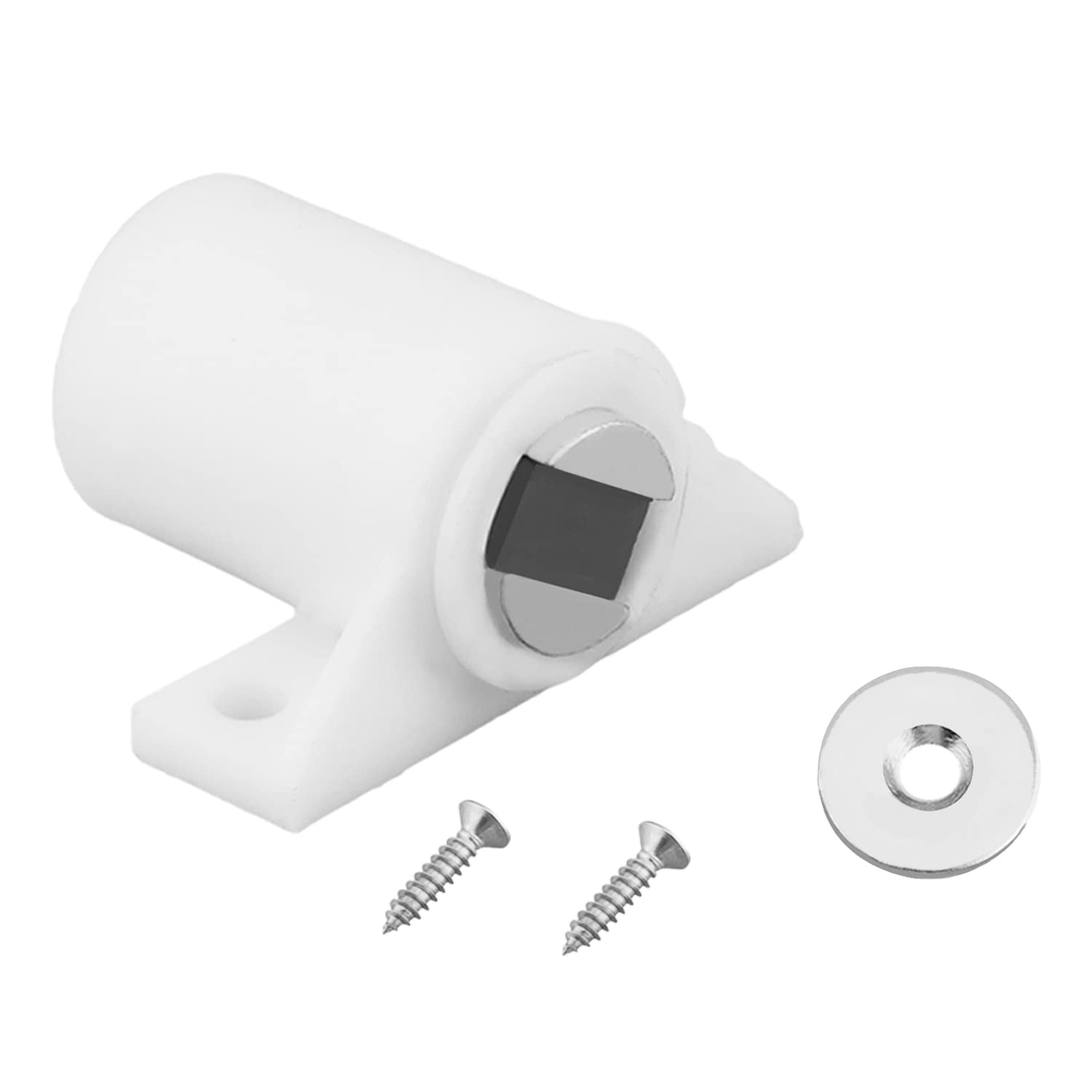 Mromax White 1Pcs Magnetic Magnet Latch Cabinet Catches Plastic For Kitchen Bathroom Cupboard Wardrobe Closet Closures Cabinet