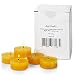 Pure Beeswax Tea Light Candles In Clear Cups - Box Of 24 Raw Tealights - 4.5 Hour Burn Time - Smokeless And Unscented.
