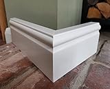 Skirting Board Cover Ogee Sample - Ambassador Skirting 100/150mm Tall (100mm (4inch) Tall Sample)
