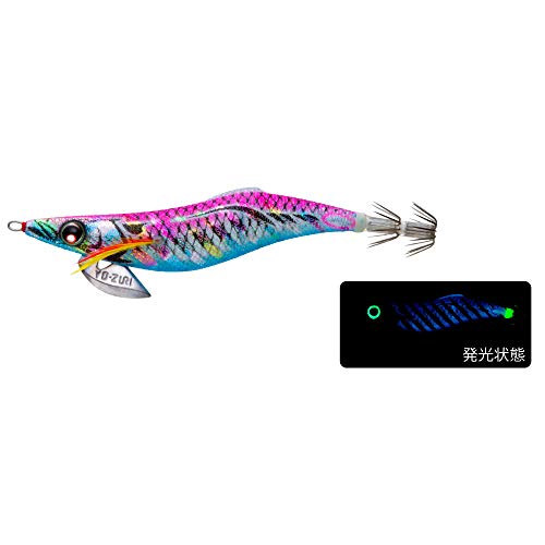 YO-ZURI ルアー エギ アオリーQ フィンエース 3.5号 重量:19g A1748-BLMP-ブルー夜光マーブルピンク