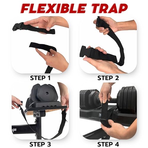 Yes4All Stand for Adjustable Dumbbells Up to 160 Pound - Spotter Stand, Rack & Weight Rack With Strap for Convenience, Safety & Easy Storage - Use With Expandable Dumbbells by Yes4All - Image 6