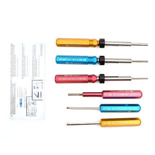 Jrready St5142 Removal And Installing Tool Kit:drk12B+Drk16B+Drk20B+Dak12B+Dak16B+Dak20B Removal And Installing Tool Kit For Mil-C-81969 Series And Some Of Non-Mil Round Contacts #TOP4