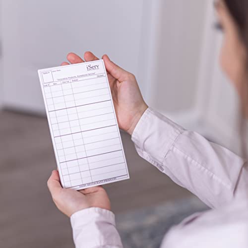 iServ Order pads (10 pack) for Servers/Waitresses -Made in USA- Designed to keep Waitstaff Professionals Organized- Guest checks Order pads fits in waiter book by iServ - Image 3