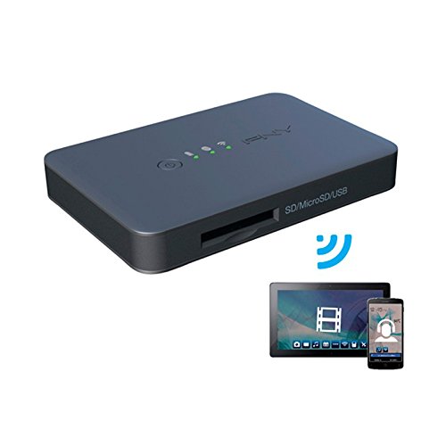 PNY Wireless Media Reader Adaptateur de Diffusion USB 2.0 Noir