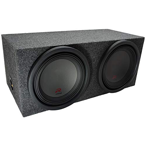 American Sound Connection Alpine Bundle Compatible with Universal Vehicles R-W12D2 Dual 12