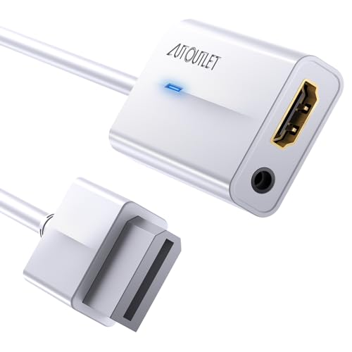 AUTOUTLET Wii to HDMI Converter 1080P for Full HD Device, Wii HDMI Adapter with 3,5mm Audio Jack&HDMI Output Compatible with Nintendo Wii, Wii U, HDTV, Monitor-Supports All Wii Display Modes 720P by AUTOUTLET - Used condition - US$9.75
