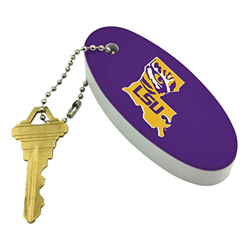 Graphics & More LSU Tiger State Mark Floating Keychain #TOP3