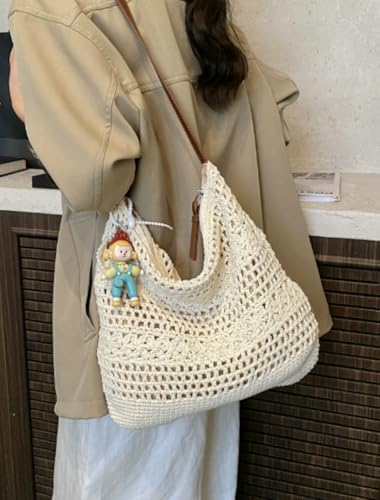 Bolso Hobo de Crochet para Mujer Estilo Verano 2026 miniatura 7