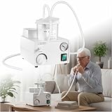 Electric Suction Machine, Portable Extractor with Adjustable Pressure for Home Care & Nursing Facilities