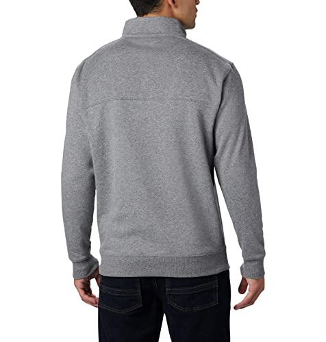 Columbia Men's Hart Mountain Ii Half Zip Jacket, Charcoal Heather, Small #TOP1