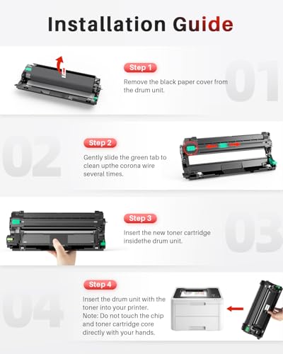 Halloya DR-243CL Trommel Kompatibel mit Brother DR243CL DR243 DR-243 Trommeleinheit für MFC-L3750CDW L3770CDW L3710CW L3730CDN DCP-L3550CDW L3510CDW L3517CDW HL-L3210CW L3230CDW L3270CDW（4-Pack）