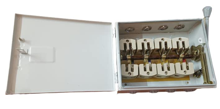 Dehmy Electric 100A 4-Pole Manual Changeover Switch, 415V 3-Phase