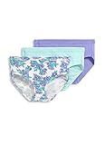 Jockey Women's Underwear Elance Breathe Hipster - 3 Pack, Frosty Periwinkle/Forever Floral/Turquoise