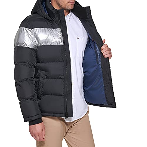 Image of Tommy Hilfiger Men's Down Alternative Hooded Puffer Jacket (Standard and Big & Tall)
