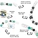 Silicone Pacifier Clip by Dodo Babies Pack of 2 + Pacifier Case, Premium Teething Bead Universal Holder Leash for Boys and Girls, Teething Toy or Soothie, Baby Shower Gift Set