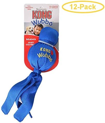 KONG Wubba Dog Toy - 12 Count - Large Breeds - Outdoor - Adult Dogs