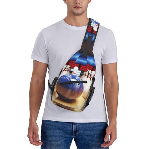 Bolso cruzado de hombro para hombre negro miniatura 7