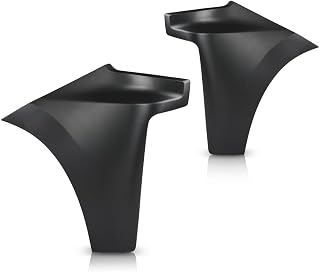 CHEDA Front Bumper End Cap Extension Left&Right Side Compatible with Chevy Silverado 1500 2019 2020 2021 2022 GM1016110, GM1017110 Black