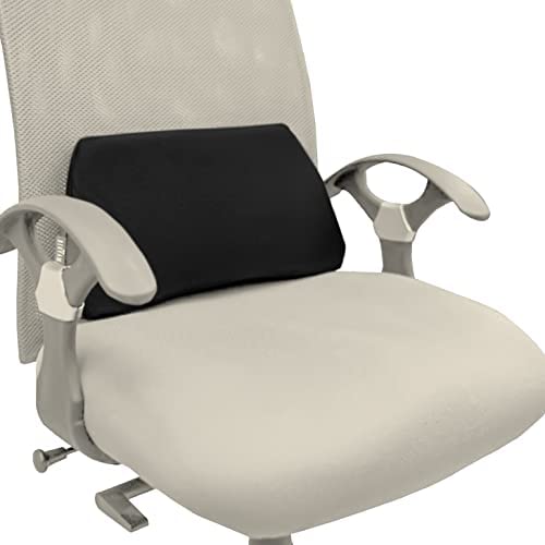 Lumbar Support Back Rest for Chair Car| Back Support Pillow for Car, Gaming Chair, Memory Foam Back | Backrest Cushion for Back Pain Improve Posture, Mesh Cover Double Adjustable Straps