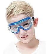 JQAM Lentes De Seguridad Para Niños, Antipolen, Antiniebla, Bloqueo De Luz Azul, Lentes Para Niños (color: Azul