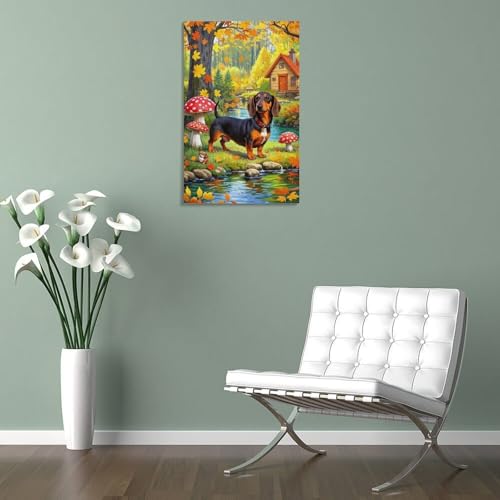Tableau impression sur toile premium caniche murale pour décoration chic - 5