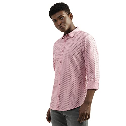 Image of UNITED COLORS OF BENETTON Men's Cotton Solid Slim Fit Shirt
