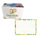 Debra Dale Designs - Made Right in the USA - 250 Ruled 4" X 6" Index Cards With Daisy Border - Premi