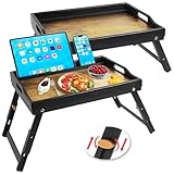 Greenual 2 Pack Bed Tray Table...