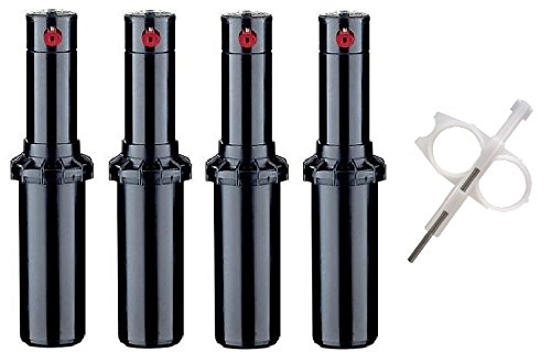 Hunter PGP-adj Rotor Sprinkler Heads - 4 Pack - Includes Adjustment Tool by Hunter - Used condition - US$52.73