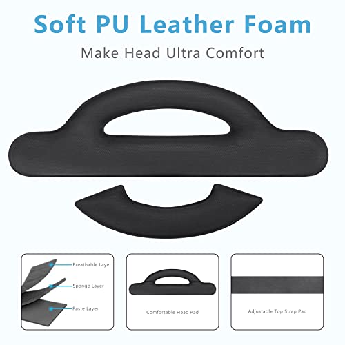 Saqico Head Strap For Oculus Quest 2, 3-In-1 Adjustable Halo Headband, Replacement For Elite Strap, Enhanced Comfort And Gaming Immersion Vr Accessories Compatible With Oculus/Meta Quest 2 #TOP3