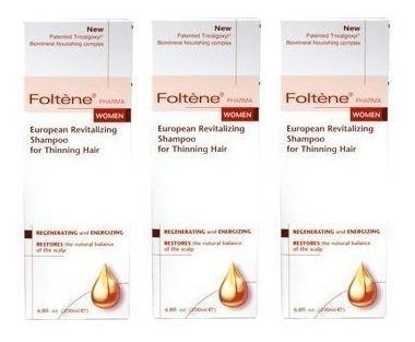 Foltene Shampoo For Women 6.8 OZ (3 Pack Bundle)