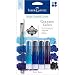 Faber Castell Design Memory Craft Gelatos Color & Clear Stamp, Blue - 4 Colors Per Set