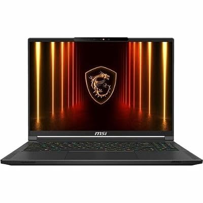 MSI AI A2HW Stealth 16 AI A2HWGG-008US 16" Gaming Notebook - QHD+ - 240 Hz - Intel Core Ultra 9 285H - 32 GB - 1 TB SSD - Core Black - Intel Chip - 2560 x 1600 - Windows 11 Home - NVIDIA GeForce RTX 5
