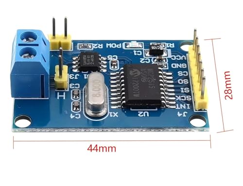 WWZMDiB 3 peças MCP2515 CAN Bus Module Board TJA1050 Receptor SPI Módulo para 51 MCU ARM Controller