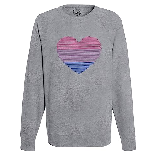 Sweatshirt Homme Coeur Bi LGBT pour porter vos valeurs de tolérance avec fierté