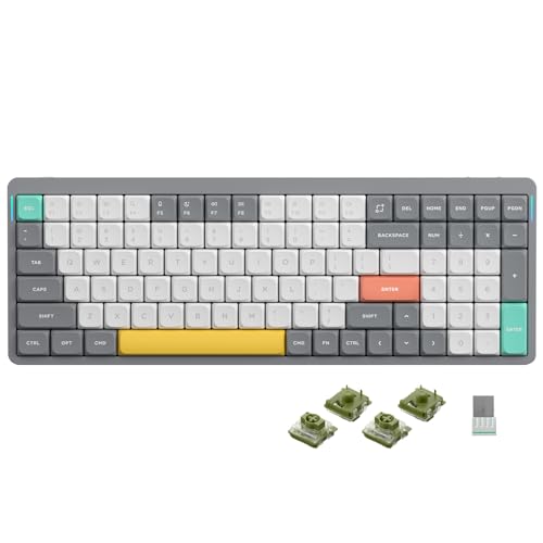 nuphy Air96 V2 Wireless Mechanical Keyboard,100 Keys RGB Backlit Keyboard,Supports Bluetooth 5.1,2.4G and Wired Connection,for PC/Laptop/Windows/Mac -Grey Gateron Moss Switch by nuphy - Used condition - US$69.00