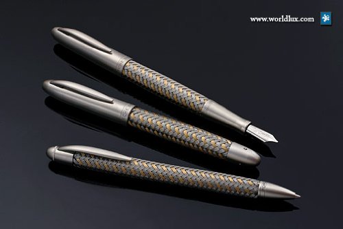 Porsche Design TecFlex Bi-Color Steel and Gold Ballpoint Pen - 988790