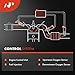 A-Premium O2 Oxygen Sensor Compatible with Volvo S40 2000-2004 l4 1.9L, V40 2000-2004 l4 1.9L, Turbo, Upstream and Downstream, 2-PC Set, Replace# 30617336