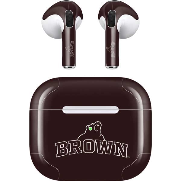 Skinit Decal Audio Skin Compatible with Apple AirPods (3rd Gen, 2021) - Officially Licensed Brown University Outline Design
