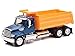 New-Ray Freightliner 114SD Dump Truck Blue and Yellow Long Haul Trucker Series 1/32 Diecast Model NR11003