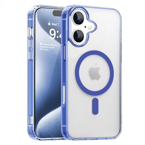 Coque translucide mate pour 16 Plus bleu anti-rayures et traces S. Tedazo